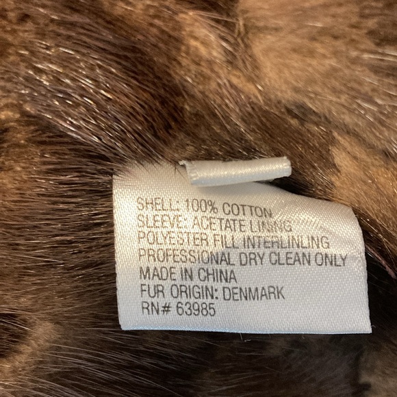 Tendler Denim Mink Lined Vest - Picture 4 of 12